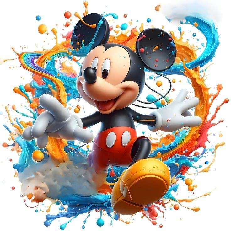 Mickey Mouse Splash Art