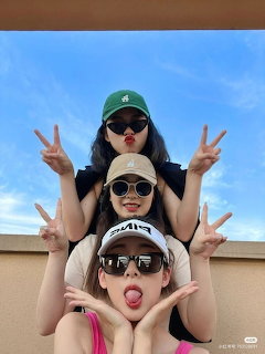 Three Women Posing