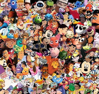 Disney Characters Collage