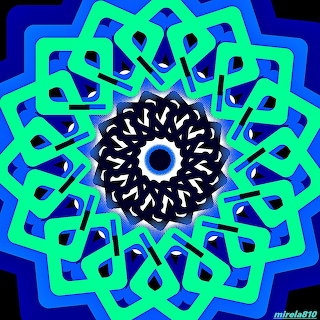 Blue Green Mandala