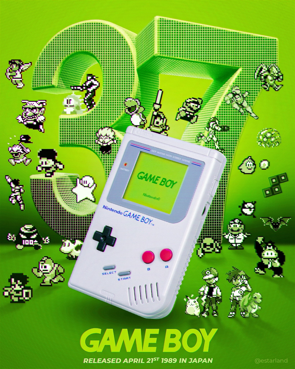 Game Boy Anniversary Poster