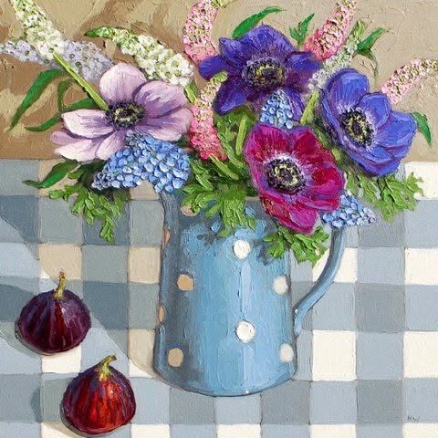 Colorful Flowers in Jug