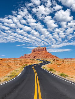 Monument Valley Desert Road