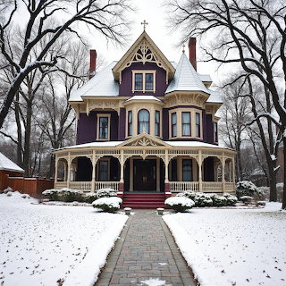 Victorian Mansion Winter