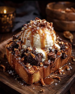 Caramel Ice Cream Toast