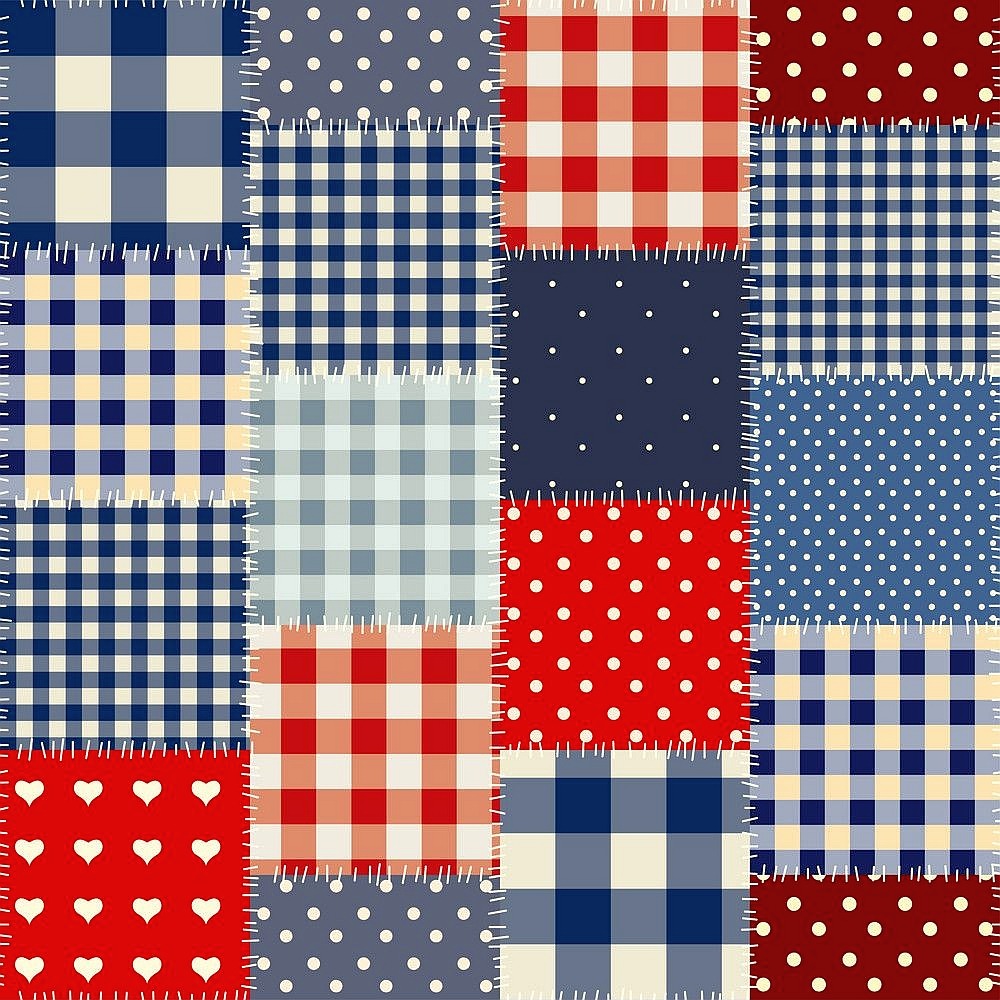 Gingham Patchwork Quilt Pattern