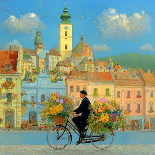 Florist Bicycle Painting