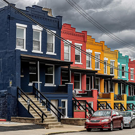 Colorful Row Houses
