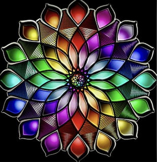Colorful Mandala Flower