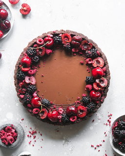 Chocolate Tart with Beries
