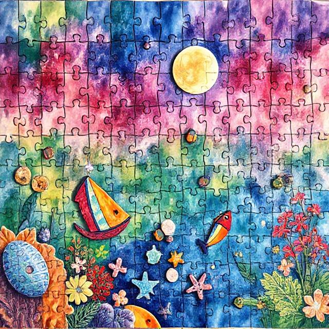 Colorful Puzzle Art