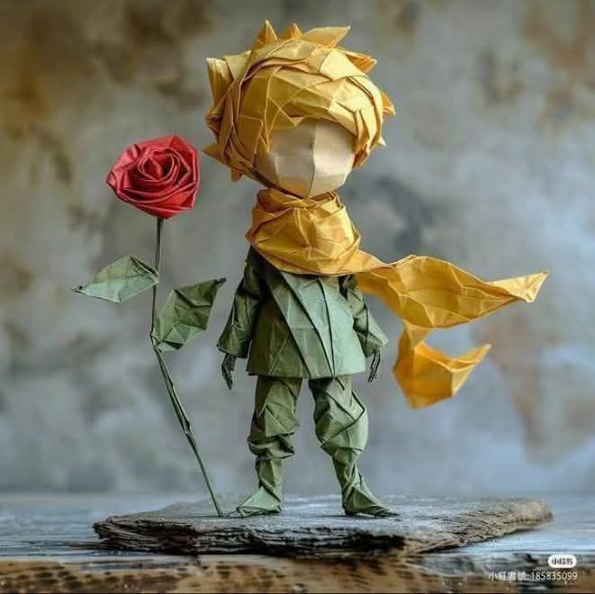 Little Prince Origami Figure