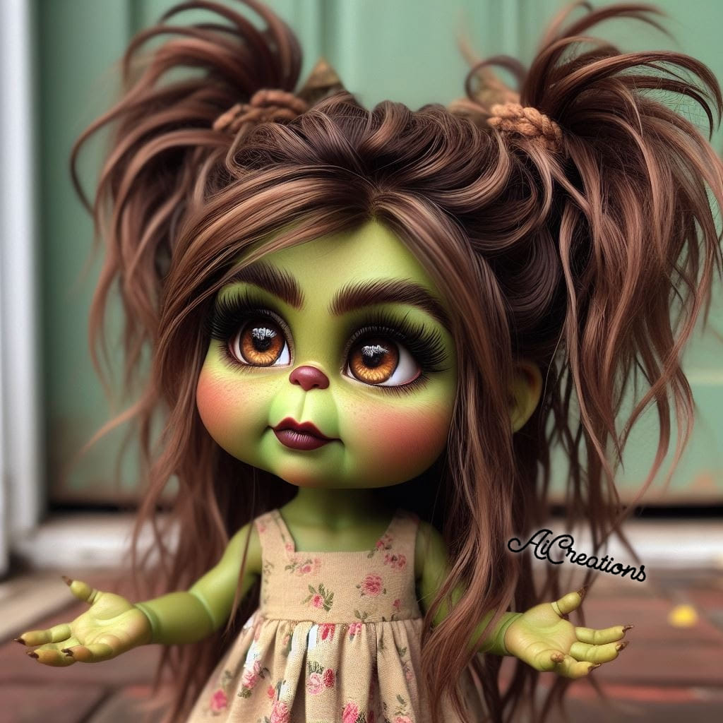 Green Fantasy Doll