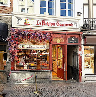 Belgian Chocolate Shop Storefront