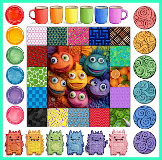 Colorful Monster Patchwork