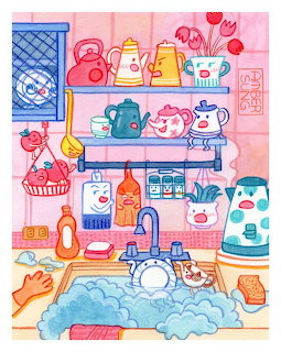 Dishwashing by Amber Sung