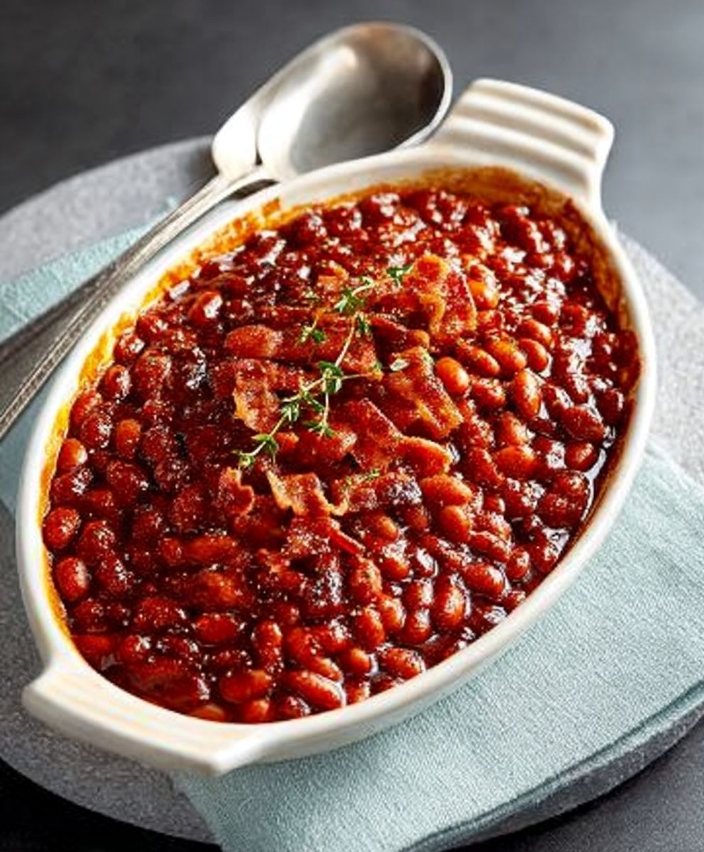 Baked Beans in Dish