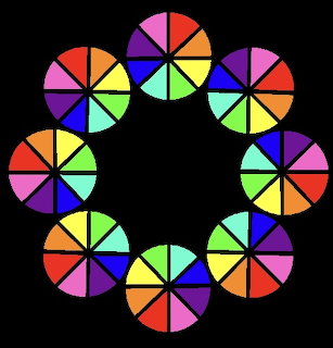Rainbow Color Wheel Mandala