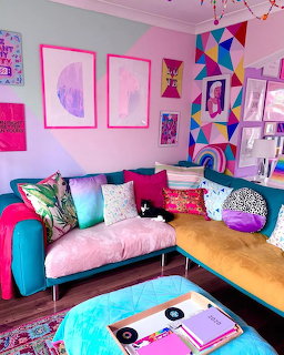 Colorful Living Room Corner