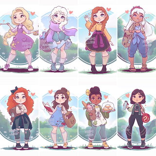 Anime Girls Character Lineup