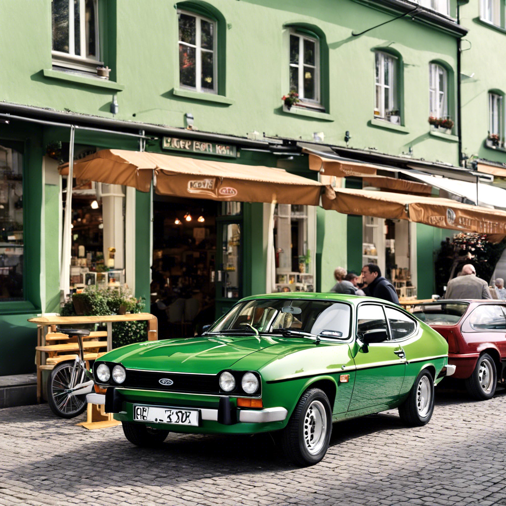 Ford Capri at Cafe