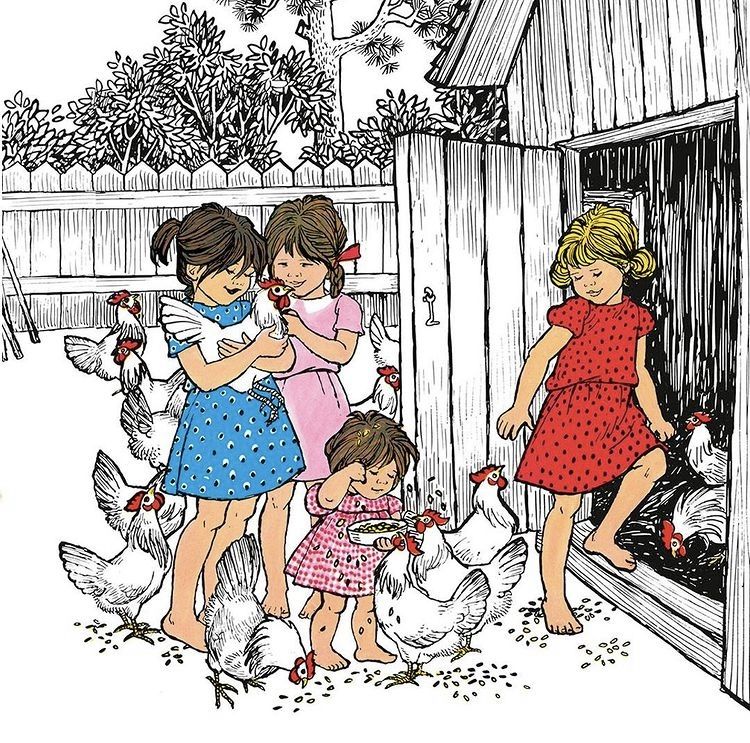 Children with Chickens