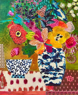 Colorful Floral Still Life Painting