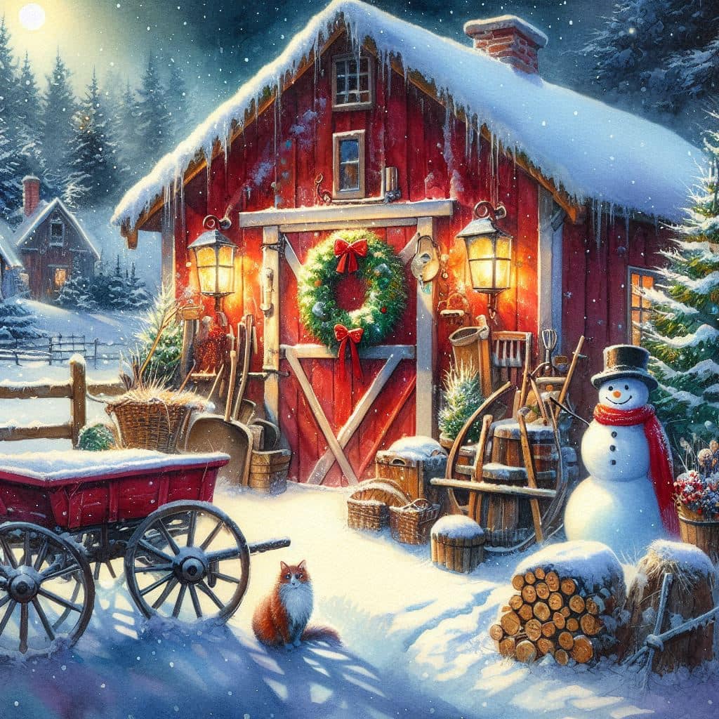 Red Barn Christmas