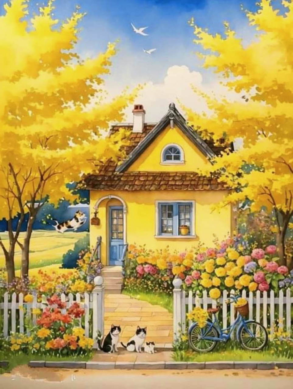 Yellow Cottage Garden