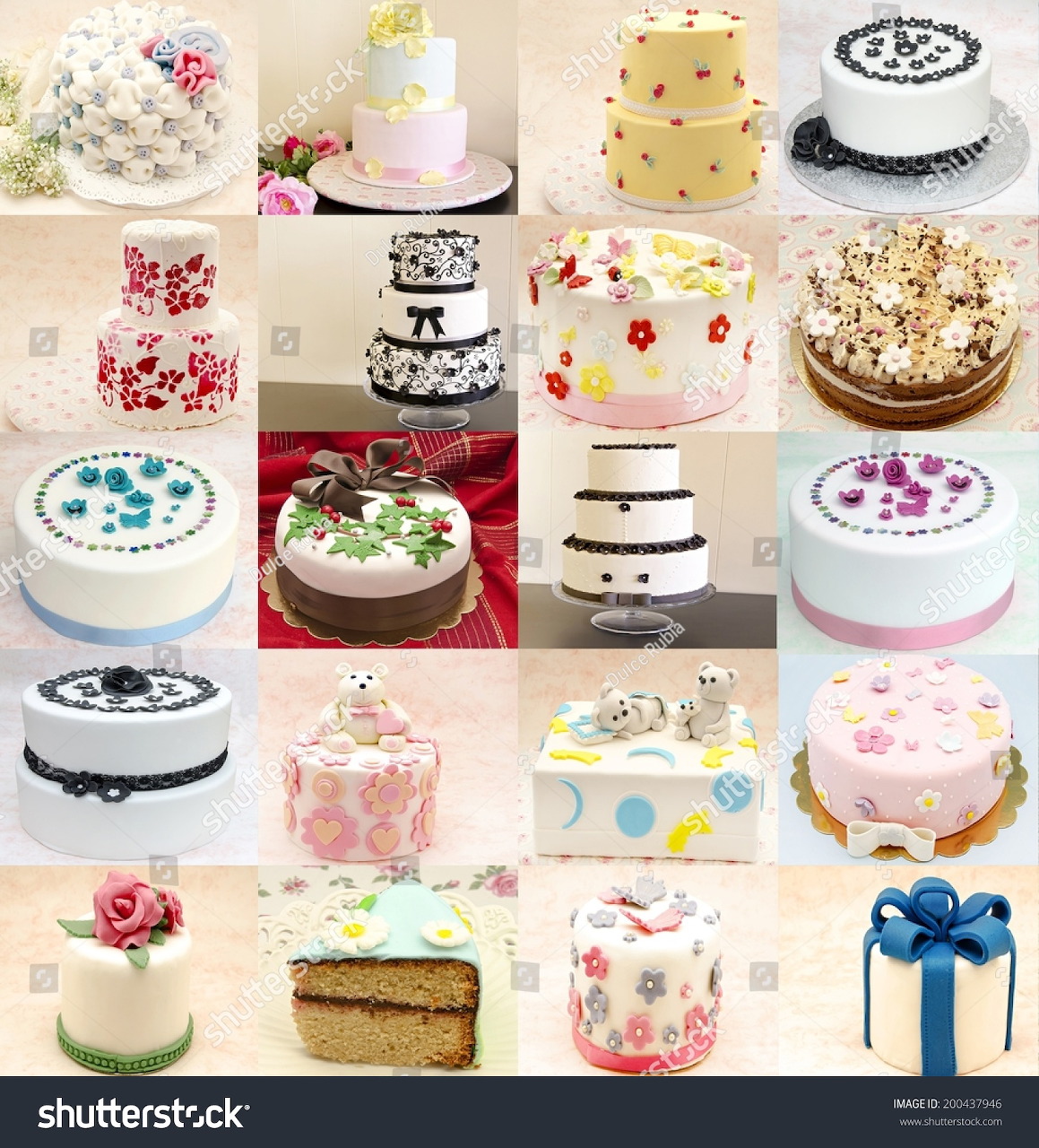 Decorated Cakes Collage
