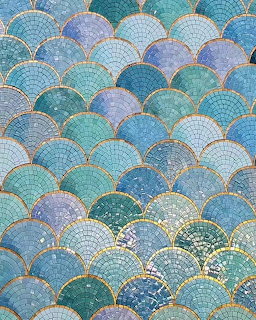 Blue Mosaic Pattern