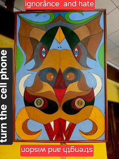 Abstract Symmetrical Face Painting