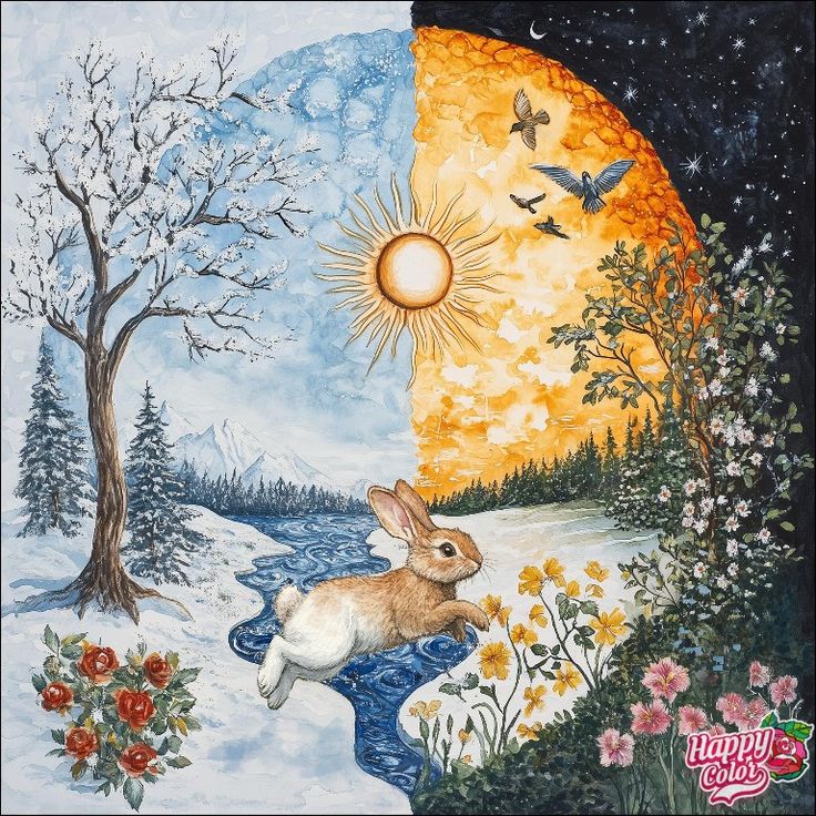 Four Seasons Circular Landscape