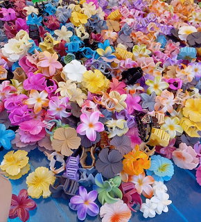 Tropical Floral Hair Clips