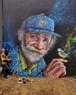 Old Man Street Art Mural