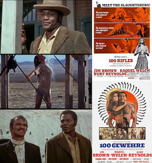 100 Rifles Movie Poster Collage
