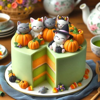 Cat Pumpkin Cake