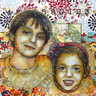 Christine Peloquin Mixed Media Portrait