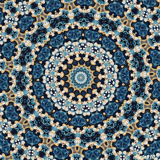 Blue and Gold Mandala