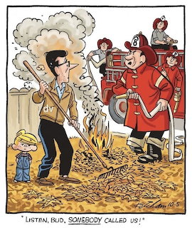 Dennis the Menace Fireman Scene