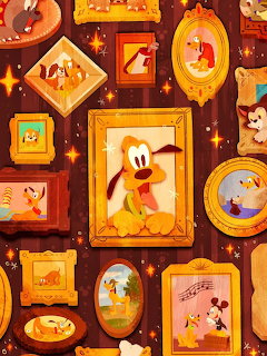 Cartoon poster of Pluto the Disney dog