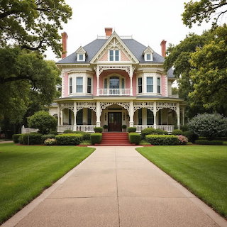 Victorian Mansion with Garden