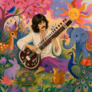 Man Playing Sitar