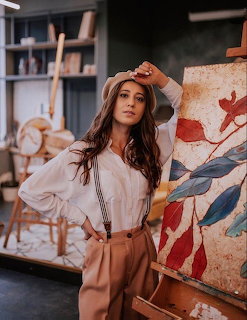 Woman Artist in Studio