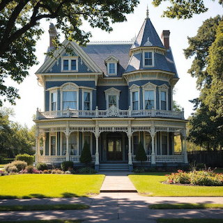 Victorian Mansion with Turret