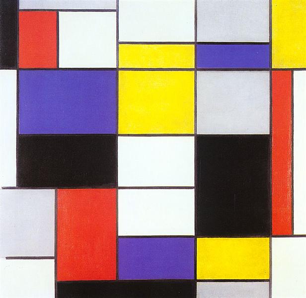 Mondrian Style Abstract