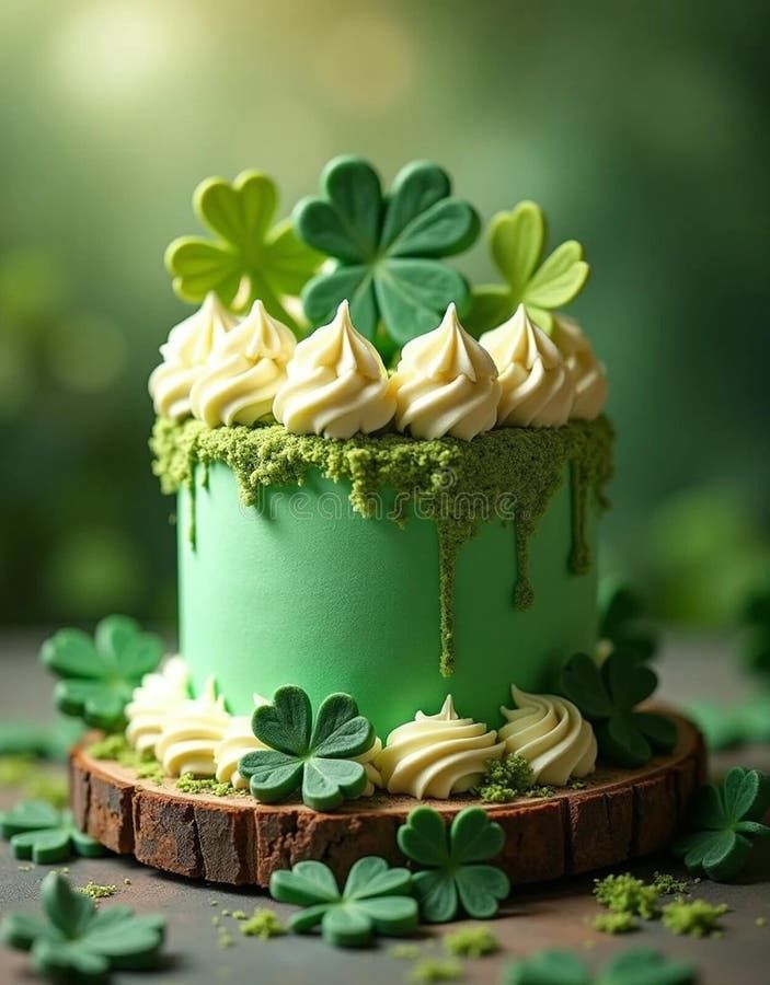 Green Shamrock Cake