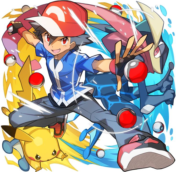 Pokemon Trainer Ash Pikachu
