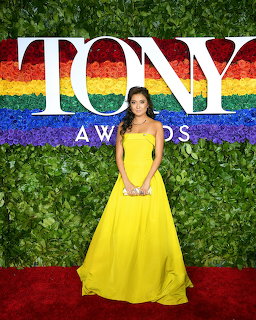 Woman in Yellow Gown at Tony Awards