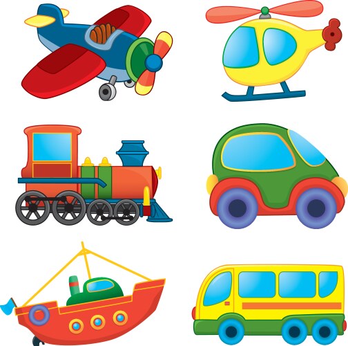 Cartoon Transport Vehicles